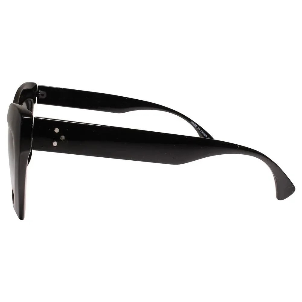 Vintage Bold Oversized Cat Eye Black Sunglasses